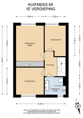Floorplan - Kuifmees 69, 1423 NN Uithoorn